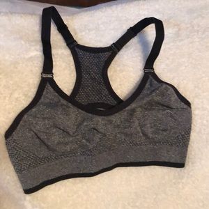 grey sports bra